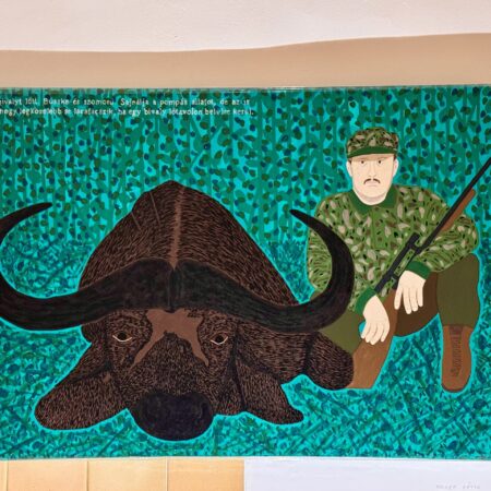 Gyuri has shot a buffalo. He is proud and sad. He feels sorry for the magnificent animal, but one thing is certain: next time a buffalo comes within shooting range, he won’t hesitate either.